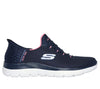 Skechers Slip ins | 150123NYPK | Navy/Pink