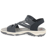 Rieker 68888 Walking Sandal | Pacific Blue