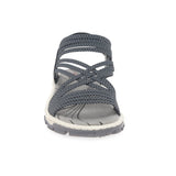 Rieker 68888 Walking Sandal | Pacific Blue