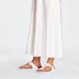 Gizeh | Flower Embellishment | Leather | White