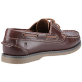 Hush Puppies | Wilson Leather Boat Shoe | Brown