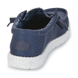 Hey Dude | Wally Stretch Canvas | Navy