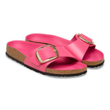 Madrid | Big Buckle | Leather Patent | High-Shine Fuchsia Tulip