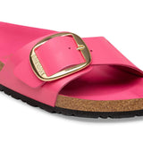 Madrid | Big Buckle | Leather Patent | High-Shine Fuchsia Tulip