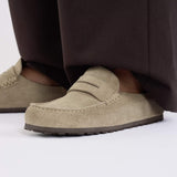 Naples | Wrapped Suede Leather Unisex | Taupe