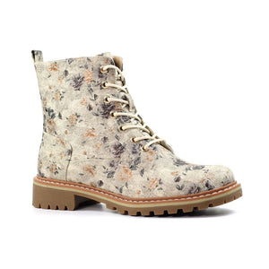 Dazzle | Floral Boot | Beige
