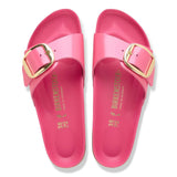 Madrid | Big Buckle | Leather Patent | High-Shine Fuchsia Tulip