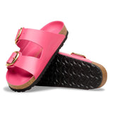 Arizona Big Buckle | Natural Leather Patent | High-Shine Fuchsia Tulip