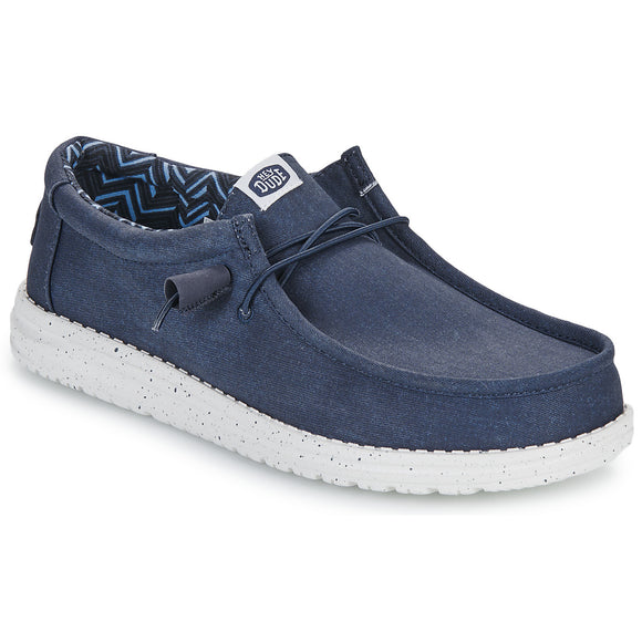 Hey Dude | Wally Stretch Canvas | Navy
