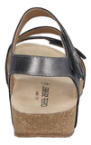 Tonga 25 Leather Sandal | Anthrazit | Metallic