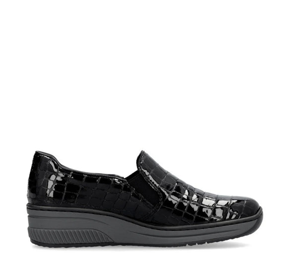 Rieker | 48752 | Patent Shoe  | Black
