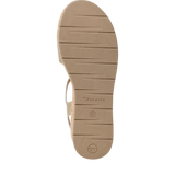 Tamaris 28020 | Wedge Sandal |Light Gold Metallic