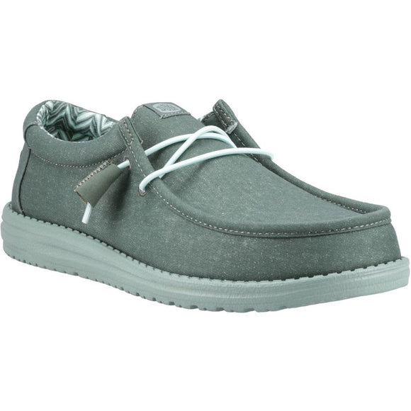 Hey Dude | Wally Stretch Canvas | Duck Green-Iceberg Green