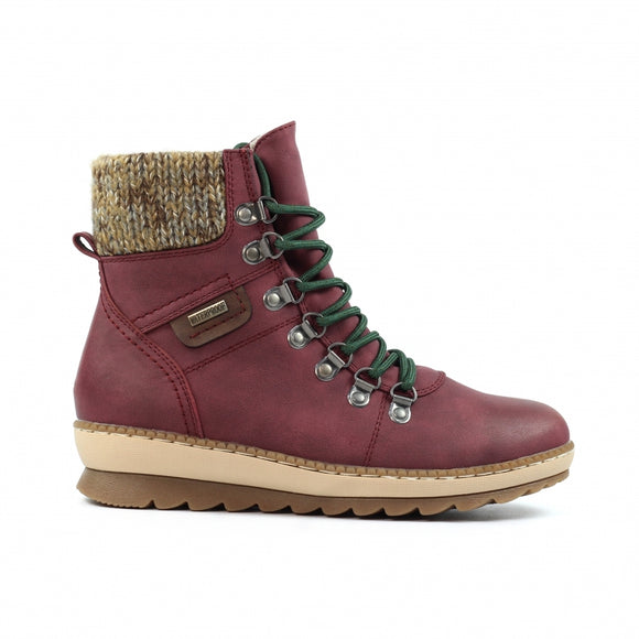 Candy | Waterproof Ankle Boot | Burgundy