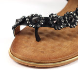 Charlotte II | Flat Sandal | Black