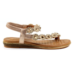 Charlotte II Sandal | Rose Gold