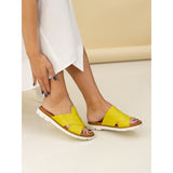 Chole | Flat Sandal | Lime