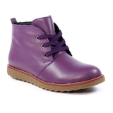 Claire | Leather Ankle Boot | Purple