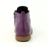 Claire | Leather Ankle Boot | Purple