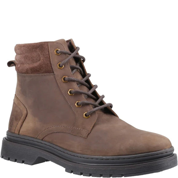 Hush Puppies | Jarrod Lace Leather Boot | Brown