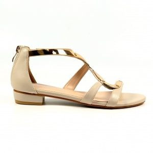 Girona Sandal | Beige/Gold