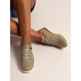 Penlopy | Leather Trainer | Khaki
