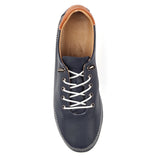 Penelopy | Leather Trainer | Navy