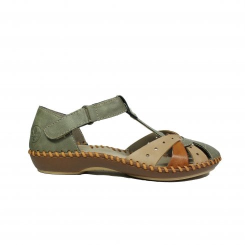 Rieker Sandals | M1655-54 | Olive