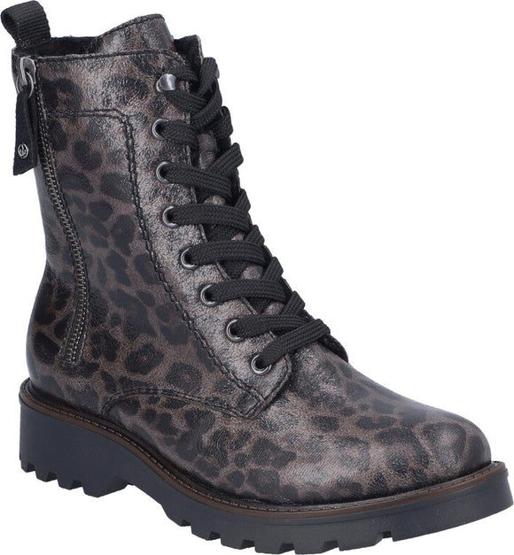 Rieker | 73210| | Vegan Biker Boot | Dark Grey/Black