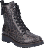 Rieker | 73210| | Vegan Biker Boot | Dark Grey/Black