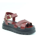 Heavenly Feet |Temple Litesoles Chunky Sandal | Redwood