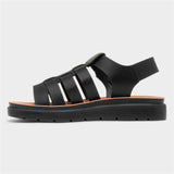 Heavenly Feet | Tania Chunky Comfort Gladiator Sandal | Black