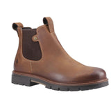 Hush Puppies | Pascal Chelsea Leather Boot | Tan