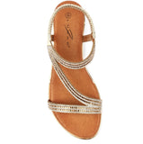 Blaise II | Flat Sandal | Gold