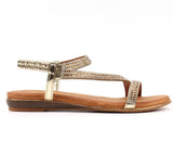 Blaise II | Flat Sandal | Gold