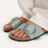 Birkenstock Madrid | Big Buckle | High Shine Pure Sage