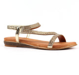 Blaise II | Flat Sandal | Gold