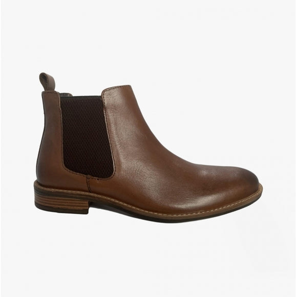 Roamers Leather Gusset Chelsea Boot M163DB | Brown
