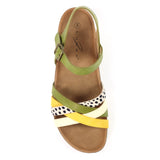 Selina | Wedge Sandal | Green