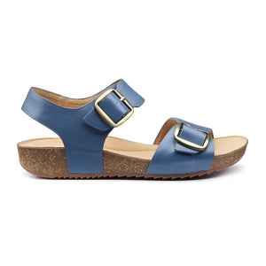 Hotter | Tourist II | Leather Sandal | Aquatic Blue