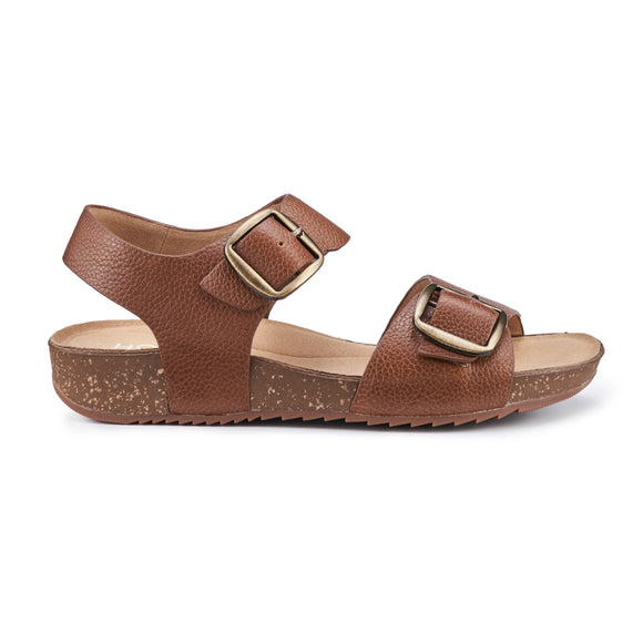 Hotter | Tourist II | Leather Sandal | Rich Tan