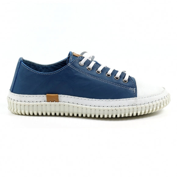 Lazy Dogz | Leather Shoe | Truffle Blue