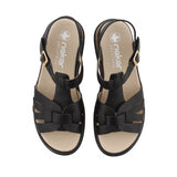 Rieker W0853 | Wedge Sandal | Black