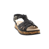 Rieker W0853 | Wedge Sandal | Black