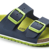 Birkenstock KIDS | Arizona | Desert Soil | Vibrant Blue/Lime