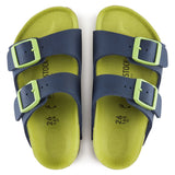 Birkenstock KIDS | Arizona | Desert Soil | Vibrant Blue/Lime
