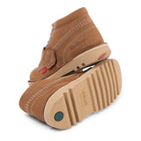 Kickers Unisex Kick Hi Junior Boot | Tan Leather