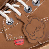 Kickers Unisex Kick Hi Junior Boot | Tan Leather