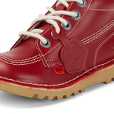 Kickers Kick Hi Unisex Junior Leather Boot | Red