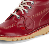 Kickers Womens Kick-Hi Leather Boot | Red